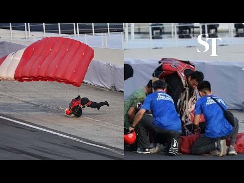 Red Lion stretchered off after hard landing at NDP