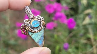 Wire Wrap Cabochon Filigree Spiral Coil and Bead
