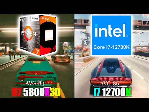 RYZEN 7 5800X3D vs i7 12700k | Gaming Comparison