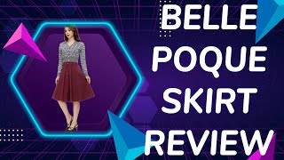 Belle Poque Women's High Waist A-Line Pockets Skirt Review | Cute and Comfortable!