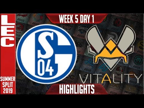 S04 vs VIT Highlights | LEC Summer 2019 Week 5 Day 1 | Schalke 04 vs Vitality