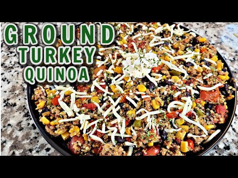 TASTY Low Carb Ground Turkey Quinoa Recipe |Ground Turkey Recipe |Low Carb Recipes | Healthy Recipes