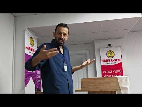 Ahmet Aydoğan, Haber-Sen 8 No'lu Şube 2. Olağan Genel Kurulunda Konuştu.