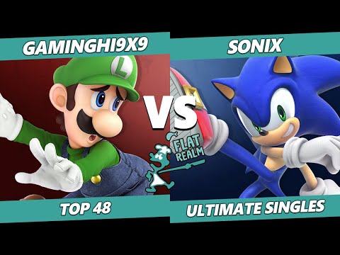 Flat Realm 8 SSBU - AnG | GamingHI9x9 (Luigi) Vs. BAN | Sonix (Sonic) Smash Ultimate Top 48