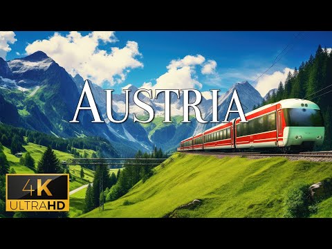 FLYING OVER AUSTRIA (4K Video UHD) - Relaxing Piano Music With Beautiful Nature Video For Relaxation