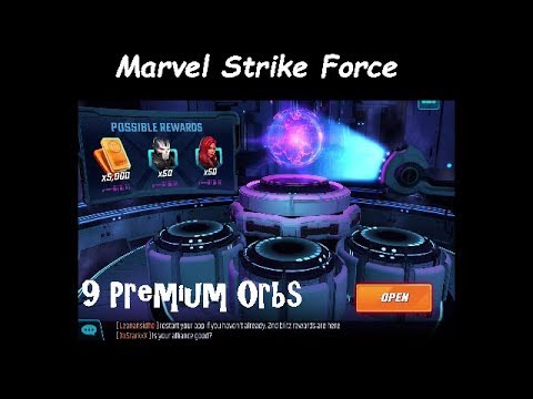 Premium Orbs and Deadpool Orb Opening - Gigantic - Marvel Strike Force