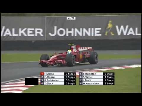 BRAZILIAN GP 2008 LAST 6 LAPS+PODIUM