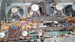 @video cho cb xem trong  đài cassette shart 777s linh kiện bên trong