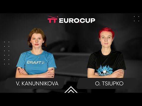 07:00 Vasylysa Kanunnikova - Oleksandra Tsiupko 02.09.2025 TT Euro.Cup Women Ukraine Star. TABLE 3