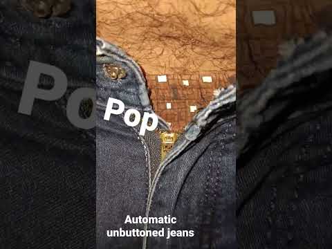 automatic unbuttoned jeans