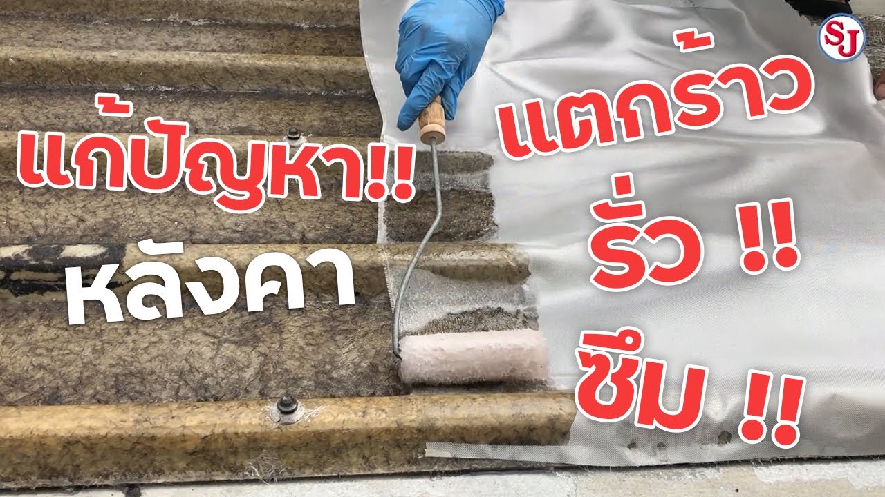 แก้ปัญหาหลังคา แตกร้าว รั่ว ซึม และช่วยเพิ่มความแข็งแรง ด้วยใยผ้าชนิดต่างๆ      By ResinSJ