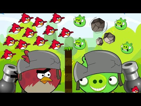 Angry Birds Collection Hacked 2 - SHOOTING MAXIMUM TERENCE AND STONE TO HUGE BOSSES!
