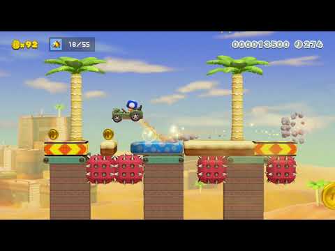 full automatic level, dont move by unäD 4 🍄 Super Mario Maker 2 #ajw
