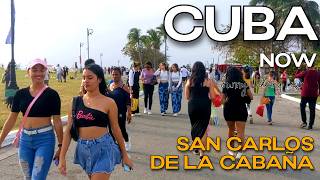 This Is How Young People Have Fun in Havana Cuba 🇨🇺 | A Crowded Fair at La Cabañ