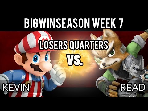 BigWinSeason Week 7 - Losers Quarter Finals - Kevin (Mario) VS Read (Fox)