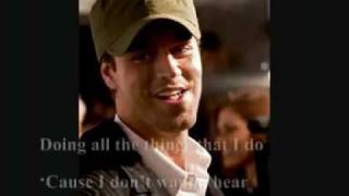 Enrique Iglesias Say it with lyrics