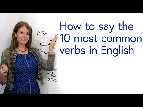 Part of a video titled How to pronounce the 10 most common verbs in English - YouTube