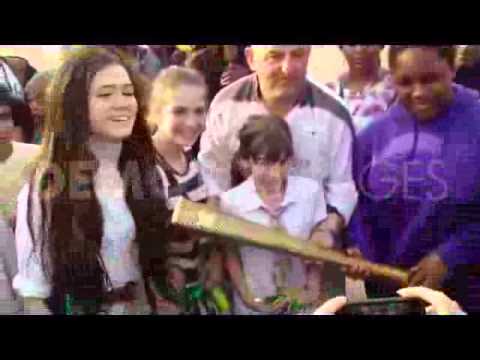 Olympic Torchbearer Eric Whitlock, sharing his Olympic Torch