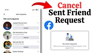 How to Cancel Sent Friend Request on Facebook || How to Delete Sent Friend Request on Facebook