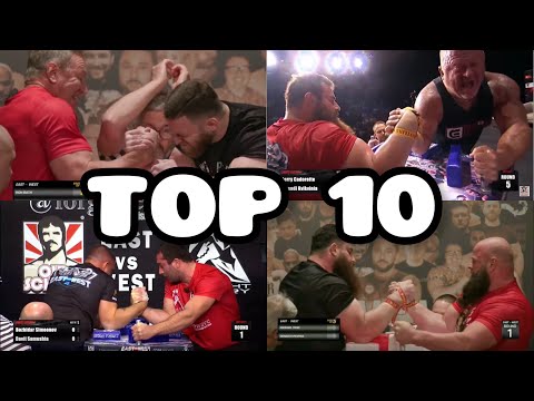 TOP 10 Armwrestling Matches of East vs West
