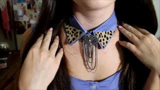DIY Detached Embellished Collar -- OOTD