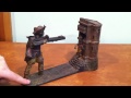 Antique Original Cast Iron J & E Stevens "William Tell" Mechanical Coin Bank
