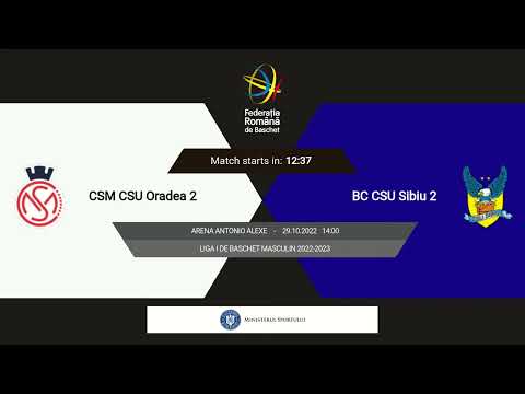 L1BM 2022-2023: CSM CSU Oradea 2 - BC CSU Sibiu 2