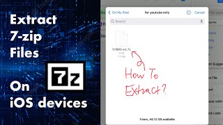 How To Extract 7z Files on iOS (COMPLETELY FREE!)