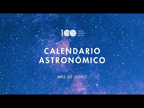 Calendario astronómico de junio - 2022, video de YouTube