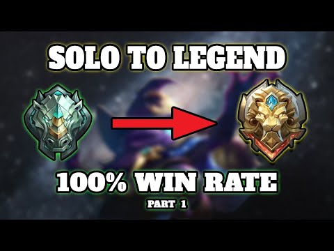Solo To Legend 100% Win Rate Playing Only This "Weak" Hero (Pt.1) | Mobile Legends
