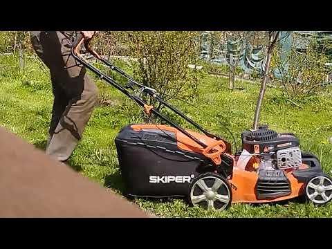 фото газонокосилка бензиновая skiper gw512s (51 см,самоход, loncin 5 лс, рег.об,сталь.дека, травосб.70 л) 0