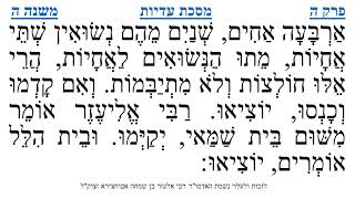 מסכת עדיות פרק ה משנה ה