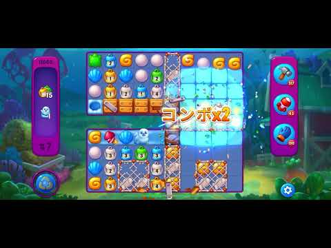 Fishdom Very Hard level 11040 no boosters フィッシュダム ベリーハード