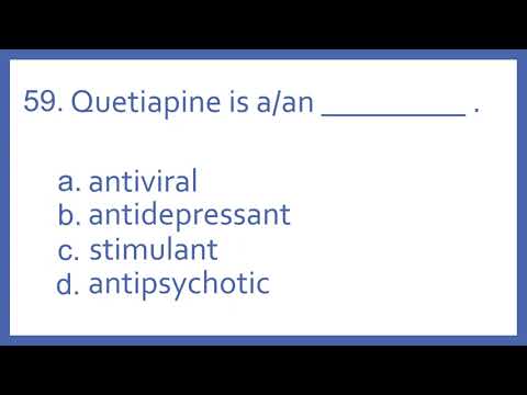 Top 200 Drugs Practice Test Question - Quetiapine is a/an _ :