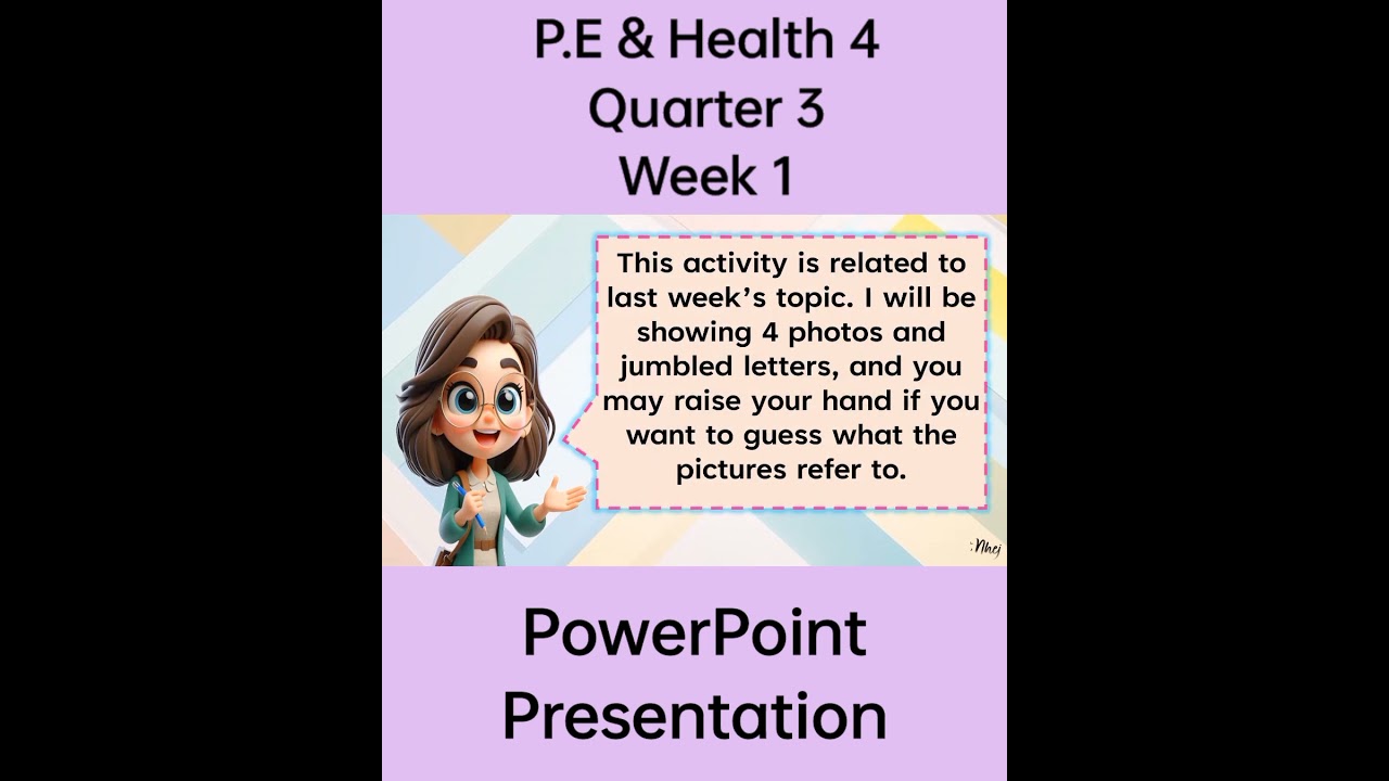 PE. & HEALTH 4 Matatag Curriculum PowerPoint Presentation Quarter 3 Week 1 #grade4matatag #ppt