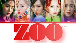 Red Velvet (레드벨벳) Zoo Color Coded Lyrics (Han/Rom/Eng)