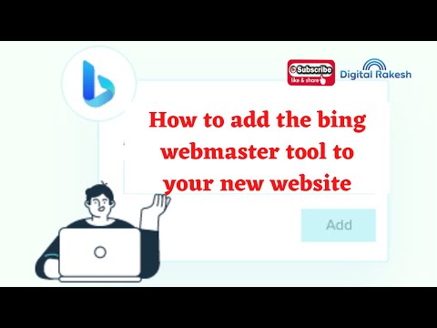 How to add the bing webmaster tool to your new website