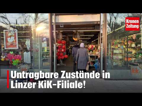 KiK-Filiale in Linz: „Auch ich wurde einmal sogar schon gewürgt!“ | krone.tv NEWS