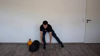 One Legged Deadlift and Kettlebell Swing with Lateral Slide One Legged Deadlift and Kettlebell Swing with Lateral Slide