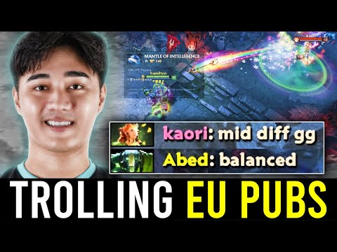 ABED destroying/trolling EU PUBS with his EARTH SPIRIT - "MID DIFF"