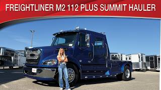 A preview image of the linked video showcasing 2024 Freightliner M2 112 Plus Summit Hauler