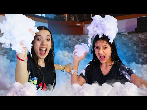 We made a GIANT CLOUD in the JACUZZI ☁️