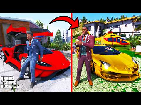 Franklin's Journey From Millionaire to Billionaire in GTA 5 | SHINCHAN and CHOP