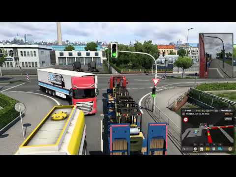 Euro Truck Simulator 2 # 46 - Mercedes Truck -  Birmingham to Magdeburg Logitech G29 Gameplay POV