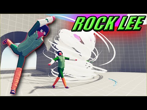 Leaf Hurricane🌪 Rock Lee (NARUTO) vs Every Faction + Bonus - TABS Unit Creator Update