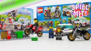 preview picture of video 'LEGO Polizei-Verfolgung FILM LEGO CITY Verbrecherjagd Demo & Review 60042 | deutsch'