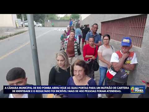 INSPETOR PAULO NO MULTIRÃO PARA CARTEIRA DE IDENTIDADE EM RIO POMBA-MG