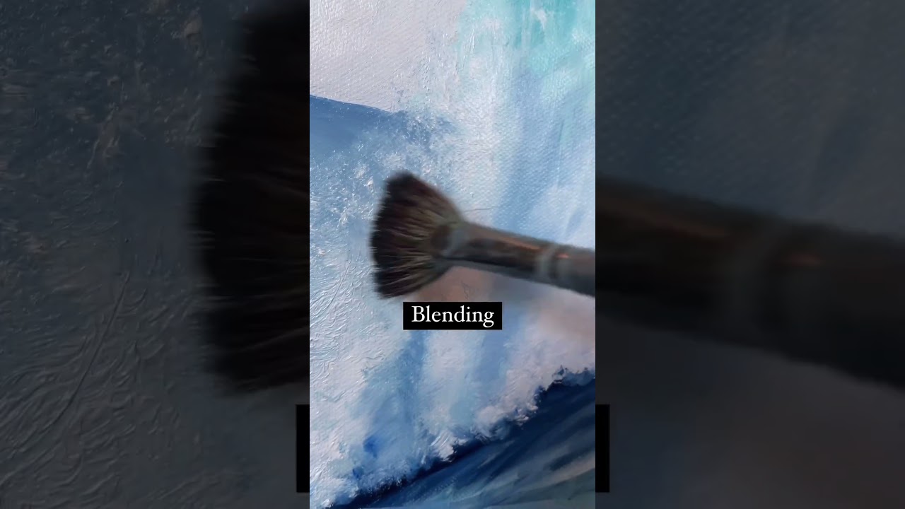 Three oil painting techniques in my new seascape #art #seascapepainting