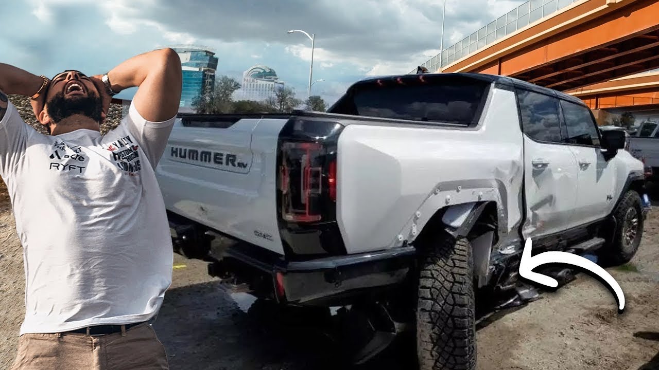YouTuber Wrecks New GMC Hummer EV After Just Nine Miles