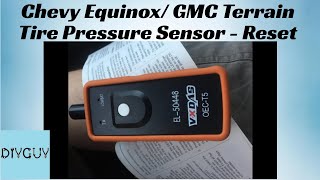 2011-2017 Chevrolet Equinox / GMC Terrain TPMS re-learn